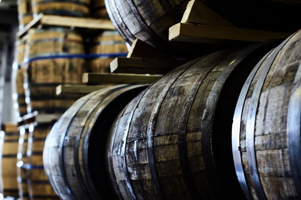 Refinery en Bois Whisky Baril Décanteur Bière Vin Buvant